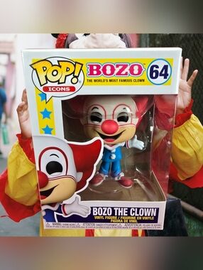 Funko Pop! Vinyl: Bozo the Clown #64 (Nib) With Pop Protector